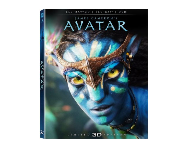 Carátula del Blu-ray 3D de Avatar.