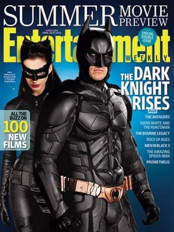 Batman y Catwoman portada de la revista Entertaiment.