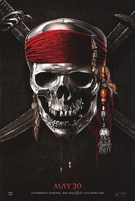 Primer póster de Piratas del Caribe 4. Vuelve Jack Sparrow