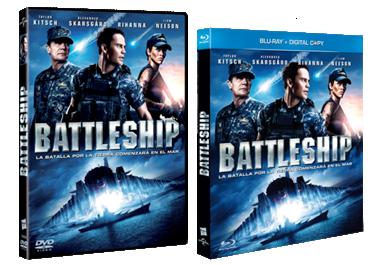 Battleship. Carátulas DVD y Blu-ray.