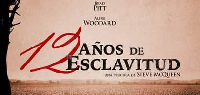 "12 años de esclavitud", póster.
