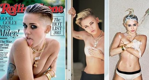 Miley Cyrus desnuda para la revista Rolling Stone.