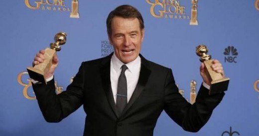 Bryan Cranston con los Globos de oro