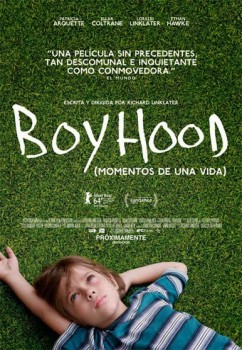 Póster de boyhood, ganadora Globos de oro 2015