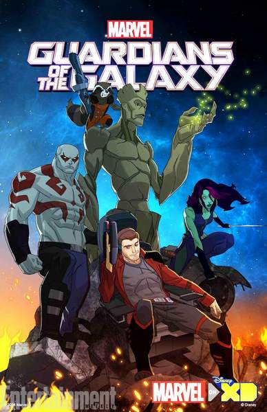 Póster serie Guardianes de la Galaxia
