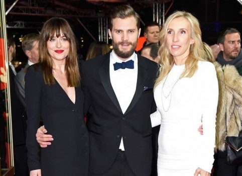 Sam Taylor-Johnson, Dakota Johnson y Jamie Dornan