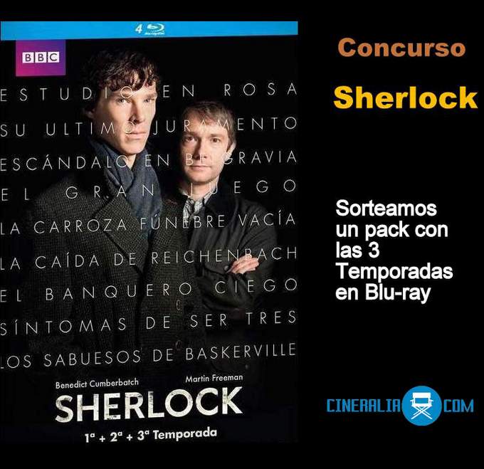 Concurso Sherlock. Las tres temporadas en Blu-ray
