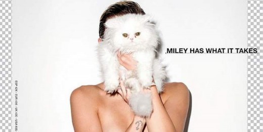 Miley Cyrus desnuda para la revista Candy
