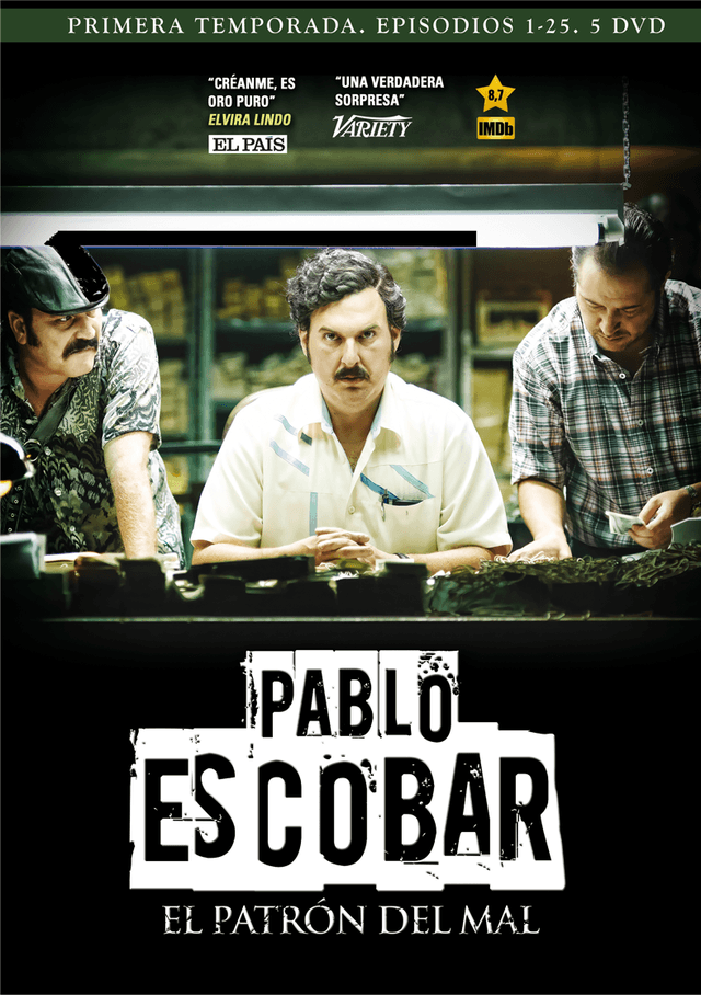 Pablo Escobar, el patrón del mal. Temporada 1. Ya en DVD la serie de TV que  ha arrasado en Colombia