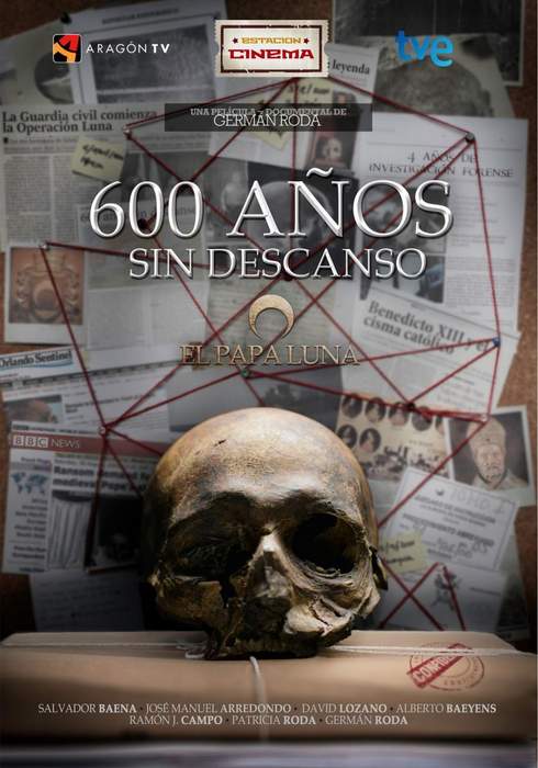 Póster de 600 años sin descanso, el Papa Luna