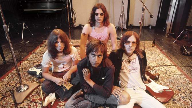 LOS ANGELES - MAY 23:  Iggy  the Stooges (L-R Dave Alexander, Iggy Pop in front, Scott Asheton in back and Ron Asheton) pose for a portrait at Elektra Sound Recorders while making their second album 'Fun House' on May 23, 1970 in Los Angeles, California. (Photo by Ed Caraeff/Getty Images)